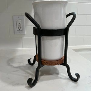 Wrought iron wine cooler/caddy.  NWOT/$55